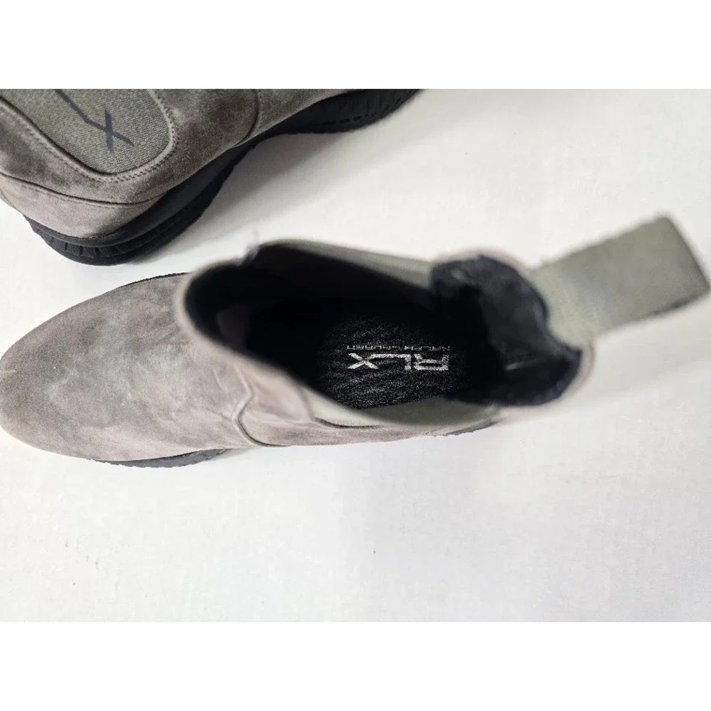 RLX Ralph Lauren Boots Grey Excellent Suede Vibram Sole